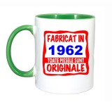 Cana maner verde personalizata Fabricat in 1962 toate piesele sunt originale, INOVATIX&reg;. 330ml