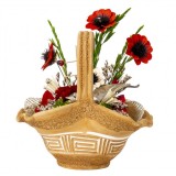 Aranjament cos mijlociu din ceramica cu flori Zilan EXT10192