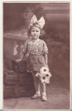 Bnk foto - Portret de copil - interbelica, Romania 1900 - 1950, Sepia, Portrete