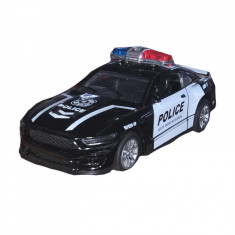 Jucarie masinuta de politie Toys JMP-N, Negru foto