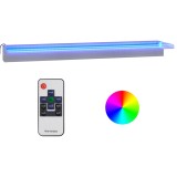 Deversor de cascada cu LED-uri RGB, 90 cm, otel inoxidabil