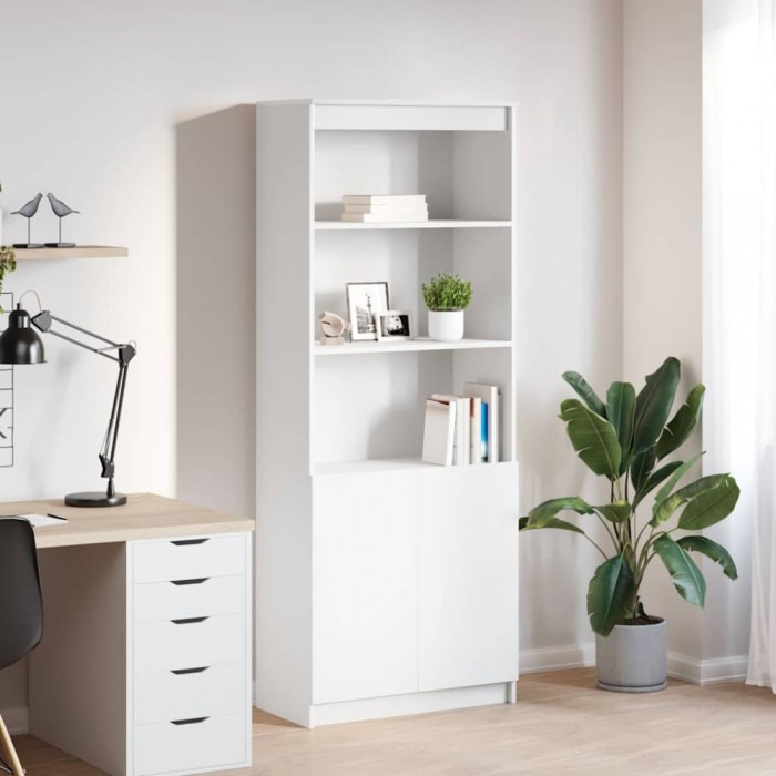 Gossi dulap inalt, alb, 70x35x180 cm, lemn prelucrat