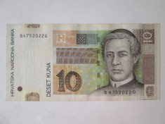 Croația 10 Kuna 2012 foto