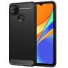 Husa pentru Xiaomi Redmi 9C / Redmi 9C NFC, Techsuit Carbon Silicone, Black