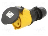 Conector alimentare AC PCE mufă mamă 32A 110VAC IEC 60309 IP44