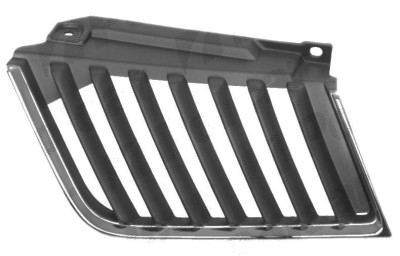 Grila radiator Mitsubishi L200, 12.2005-04.2010, dreapta, crom/negru, fara modelul cu simpla cabina, 7450A187T, 527905-2 foto