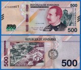 HONDURAS █ bancnota █ 500 Lempiras █ 2022 (2024) █ P-113a █ UNC █ necirculata