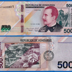 HONDURAS █ bancnota █ 500 Lempiras █ 2022 (2024) █ P-113a █ UNC █ necirculata