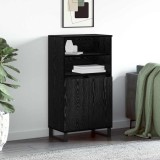 Cumpara ieftin Bufet cu raft cu depozitare cu ușă Negru 60 x 36 x 110 cm Lemn compozit