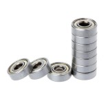 Set 10 Rulmenti 625ZZ Metalici 5x16x5 mm Etansati Ungere Fabrica Universal Auto Moto Utilaje Electrice
