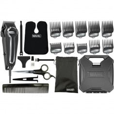 Masina de Tuns Wahl 79602-201 Elite Pro High Performance Professional Kit, alimentare cablu, 0.5 - 25mm, Lame cu autoascutire, Accesorii Premium, Negr foto