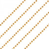 Ghirlandă decorată cu mărgele aurii - 2 m