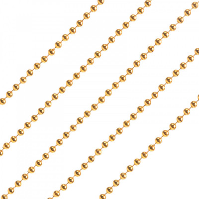 Ghirlandă decorată cu mărgele aurii - 2 m foto