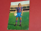 Foto fotbal (de colectie) - cu semnatura originala jucatorul jOHAN NEESKENS (FC Barcelona, Olanda)