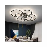 Cumpara ieftin Lustra LED cu Telecomanda Dorothy 130W Dimabila Alb Negru, Alessandro DESIGN