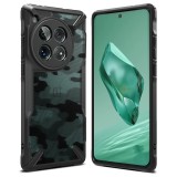Husa pentru oneplus 12 ringke fusion x design, camo black