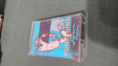 CASETA AUDIO LAURENTIU CAZAN -SAY SAOMETHING ORIGINALA FOARTE RARA !!! foto