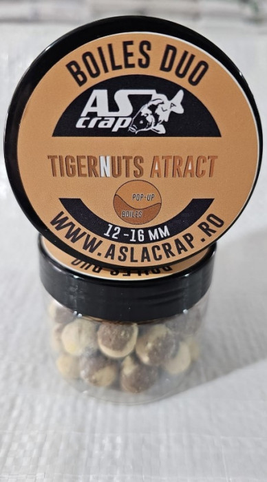 As la Crap - Boiles DUO (50% Boiles-50% Pop-Up) 100g - Tigernuts Atract