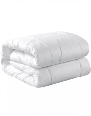Pilota matlasata cu umplutura lana si invelis din bumbac mercerizat pentru iarna, 400 g/m?, Alb, 210x230 cm