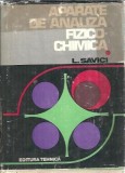 Aparate de analiza fizico-chimica Editura Tehnica 1980 L. Savici 280 pagini carte stiintifica
