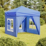 Cort pliabil pentru petrecere, pereti laterali, albastru, 2x2 m GartenMobel Dekor, vidaXL