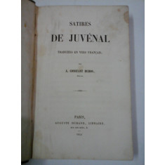 SATIRES DE JUVENAL - A. CONSTANT DUBOS