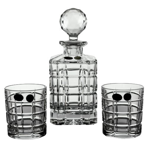 Set Pahare Cristal Bohemia cu Sticla Whisky Timesquare COD: 2088