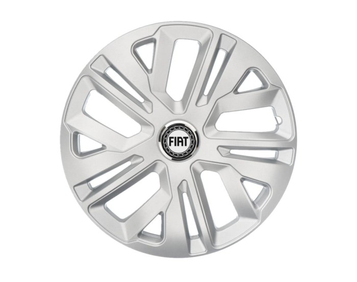 Set 4 capace roti 14``Raven Gri, Compatibile cu Fiat