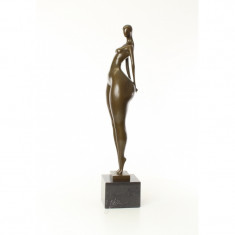 Nud mare - statueta din bronz pe soclu din marmura XX-19