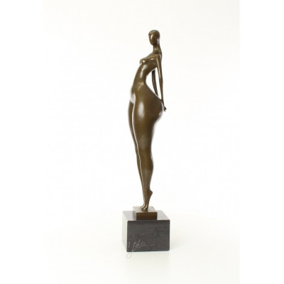 Nud mare - statueta din bronz pe soclu din marmura XX-19 foto