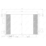 Condensator climatizare, Radiator clima Mercedes-Benz C-Class (W203)), Clk (C209) Nrf 35623