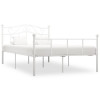 Cadru de pat, alb, 140 x 200 cm, metal GartenMobel Dekor, vidaXL