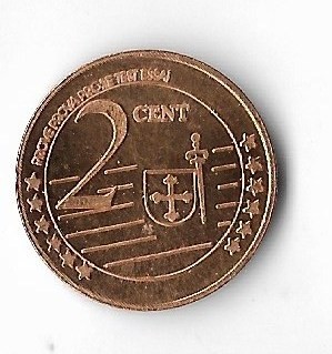 Moneda 2 eurocents 2004 - Moldova, essai, proba, specimen foto