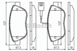 Set placute frana,frana disc FIAT GRANDE PUNTO (199) (2005 - 2016) BOSCH 0 986 494 464