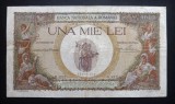 Bancnota Romania 1000 Lei 1939 cu Supratipar. Raritate! Colectie Numismatica
