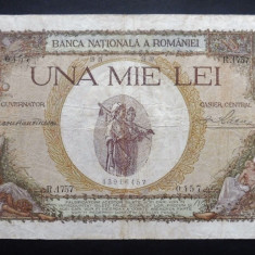 ROMANIA 1000 LEI - 1939 cu Supratipar . Piesa frumoasa