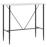 Cumpara ieftin Masa de bar, alb, 120 x 60 x 110 cm, MDF