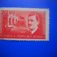 HOPCT LOT NR 242 -I C FRIMU 1949 -1 TIMBRE NEDANTELAT -STAMPILAT-ROMANIA