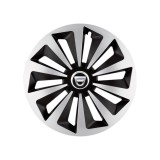 Cumpara ieftin Set 4 capace roti Fox Gri-Negru R14 Compatibil Cu Dacia