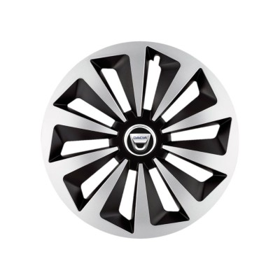 Set 4 capace roti Fox Gri-Negru R14 Compatibil Cu Dacia foto