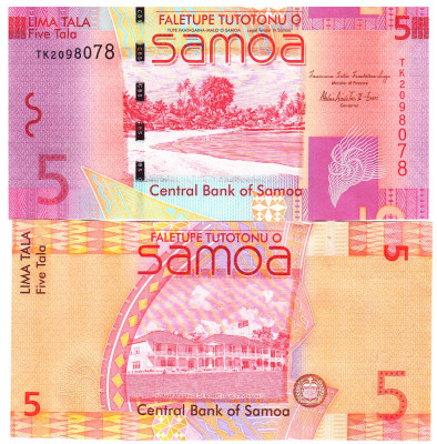 Samoa 5 Tala 2008 P-38 UNC foto