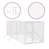 Cumpara ieftin Padoc de exterior pentru caini argintiu 2x6x2 m otel galvanizat