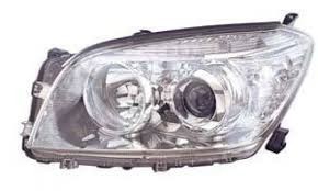 Far Toyota RAV4 (Xa30), 01.2006-02.2009, Electric, tip bec H11+HB3, omologare ECE, fara motor, negru, 81130-42360, Dreapta, marca TYC foto