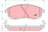 TRW GDB1003 COTEC set placute frana,frana disc