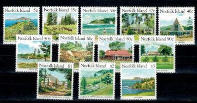Norfolk Island 1987 - Motive locale, vederi, serie neuzata foto