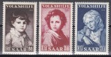 SAAR 1952 - Timbre de caritate - Picturi de Murillo, Grenze, Kraus, Cota 16 EURO, MNH