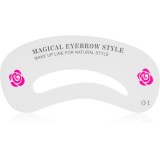 Lash Brow Eyebrow Stencil șabloane pentru spr&acirc;ncene 24 buc