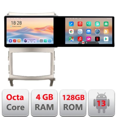 Navigatie Hyundai IX55 Edotec 2 ecrane 8 core 4+128 21.6 inch Incell android Wifi 5Ghz gps internet Kit-ix55 CarStore Technology foto