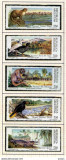 ARGENTINA-1987-PARCUL NATIONAL-FAUNAI-Pasari-Reptile-animale Serie de 5 timbre, Nestampilat