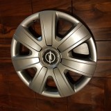 Capace Roti 14 Inch Opel Gri - Set 4 Bucati cu Emblema Metalica - Calitate Superioara, Flexibile